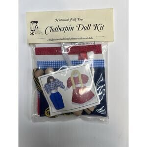 Historical Folk Toys Clothespin Doll Kit #4701 (Makes 2 Pioneer Dolls) 2004 NEW
